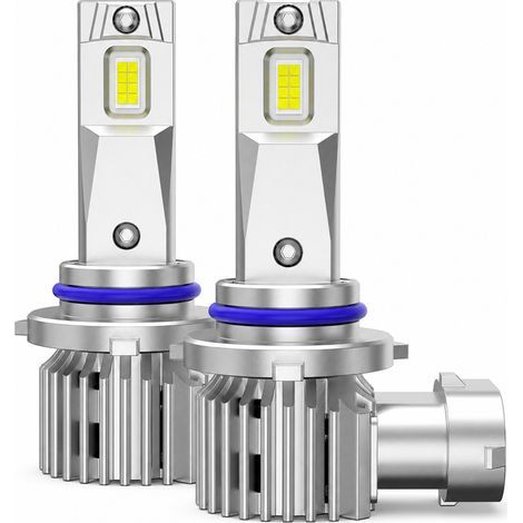 Bombillas LED para faros de coche REDSEA 9005/HB3, 64 W, 6400 lm, 8 LED, plateadas (1/5)