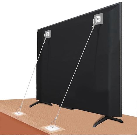 Verstellbares TV-Sicherheitsgurt-Set für 42-Zoll-Fernseher, bohrfreie Kippsicherung (1/5)