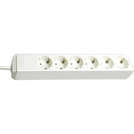 Brennenstuhl Eco-Line multipresa bianca 6 prese 1,5 m
