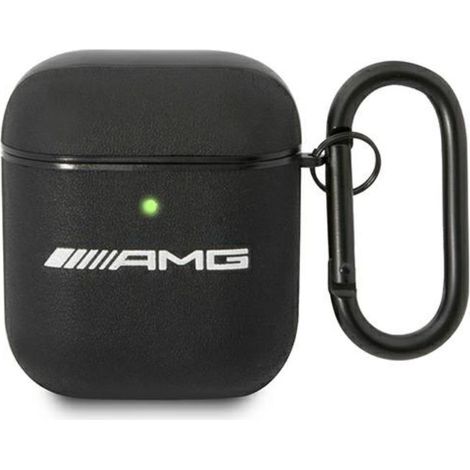 Étui pour AirPods AMG AMA2SLWK noir/cuir noir (1/3)