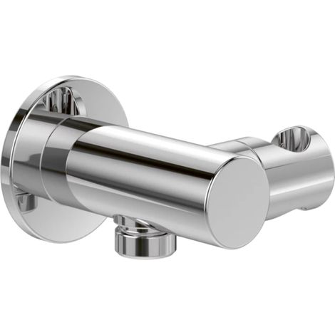 Soporte de pared para teleducha con conexión VILLEROY ET BOCH Universal Duchas redondo Cromo