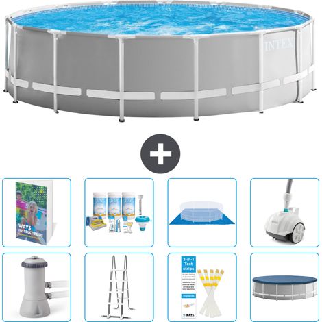Prism Frame Pool Rund - 457x122 cm - 9-teilig S658