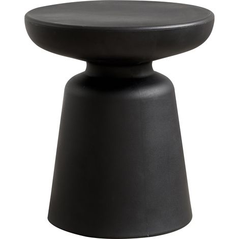 Tavolino/consolle rotondo diametro 44 x 40 cm plastica nera 030010832