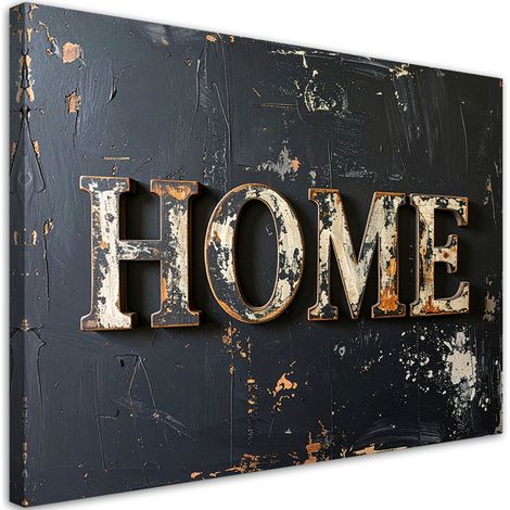 Impresión de Imagen, Cartel de casa Tipografía Imitación pintura, 60x40 (1/5)