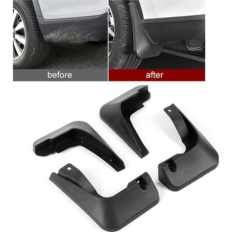 Ensemble de 4 bavettes garde-boue professionnelles pour pneus de voiture, compatibles avec Audi A1 2016