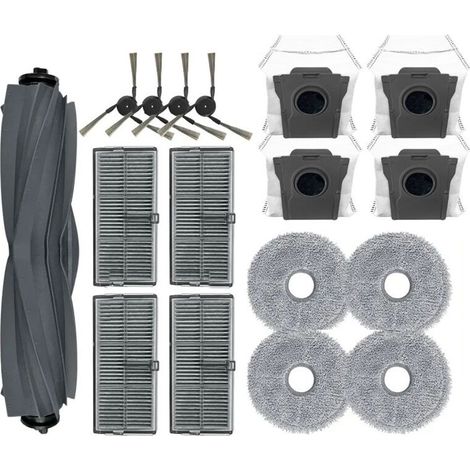 Accesorios para X40 Ultra, X40 Pro y S30 Pro Ultra: cepillo giratorio, cepillo lateral, filtro, mopa, bolsa para el polvo (1/4)