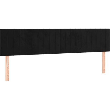 Têtes de lit Noir 160 x 5 x 78/88 cm Velours (1/5)