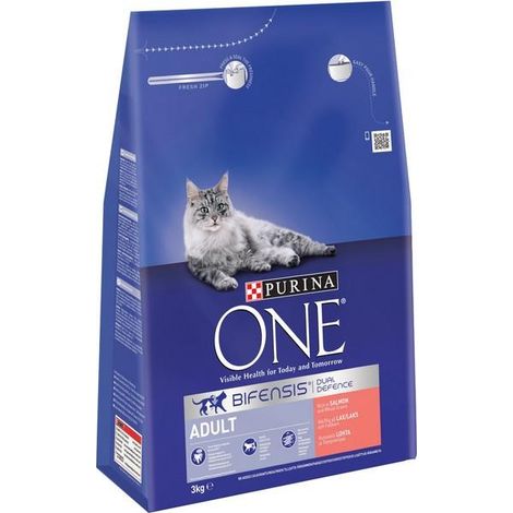 Purina One Adult Cat Salmon & Whole Grain 3kg - 11169