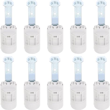 10 Pièces E14 Support Support De Lampe Base Réglable Lumière Prise De Lustre Ampoules Lumière Ampoule Titulaire Candélabre Douille Lumière Titulaire Support De Base De (1/5)