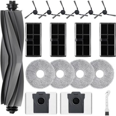 Kit d'accessoires pour Mova E40 Ultra Robot Aspirateur, 1 brosse principale, 6 brosses latérales, 4 filtres, 4 chiffons, 2 sacs à poussière, 1 brosse de nettoyage (1/5)