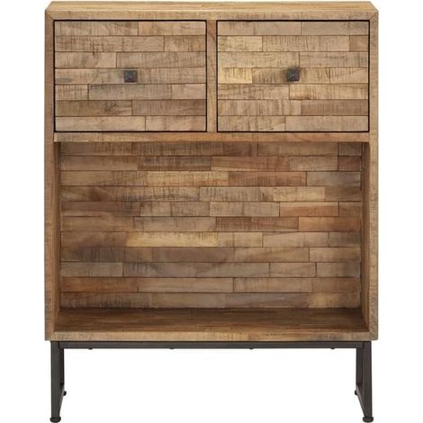 Buffet, Bois De Teck Recyclé, 60 X 30 X 75 Cm (1/4)