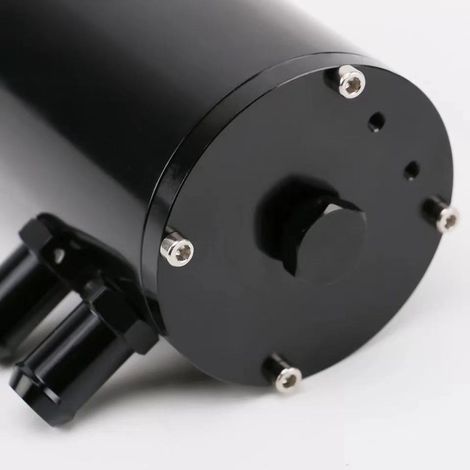 Universal CNC-machined waste oil can with air filter, dual-channel vent, and waste gas/oil recycling system for automotive modification parts. (1/4)