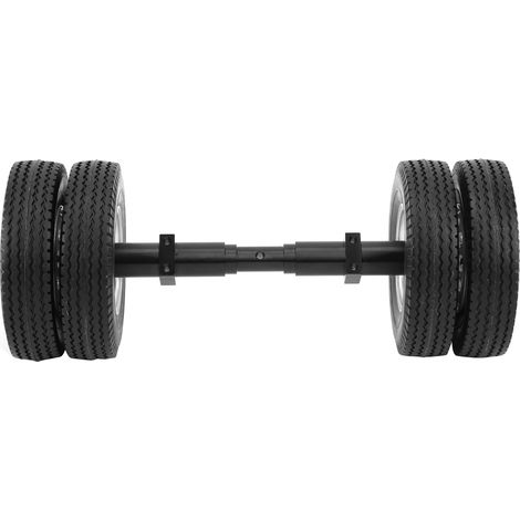 Essieu arrière non motorisé pneu 10 trous moyeu roue compatible Tamiya 1/14 camion tracteur (1/5)