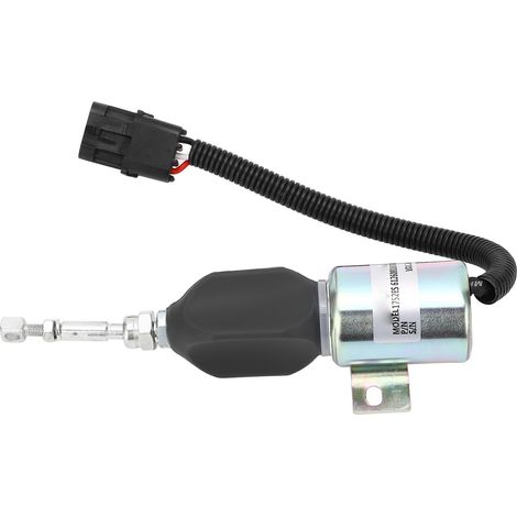 Solénoïde d'arrêt de carburant DC24V 1752ES 612600180008, vanne d'arrêt adaptée pour Cummins 5,9l 8,3l (1/5)