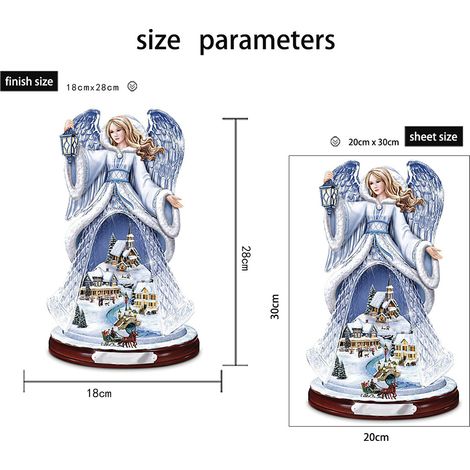 Lot de 2 stickers muraux PVC Père Noël Ange Fenêtre Noël Joyeux Noël Décorations Fête (1/3)