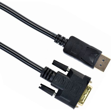 Cablexpert  CC-DPM-dvim  Câble d'affichage  Mâle  DVI numérique 24+1 broches  Mâle  DisplayPort 20 broches  1,8 m  Noir (1/5)