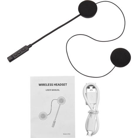 Bluetooth Casque Moto Bluetooth BT8, Kit Mains Libres, Haut - Parleur de Musique, Microphone de Contrôle D'appel, Fonction de Réduction du Bruit, pour Casque (1/5)