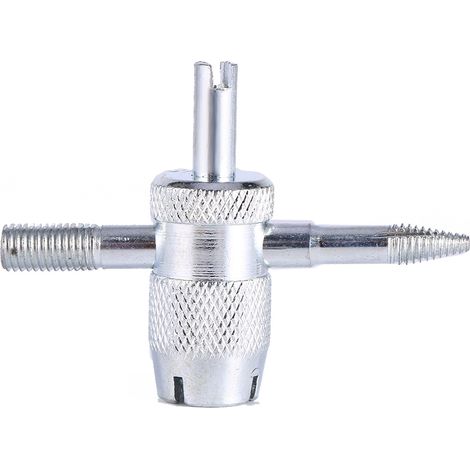 Kit 4 en 1 démonte-installeur noyau de valve pneumatique pour pneu voiture camion vélo outil de réparation embout tournevis (1/5)