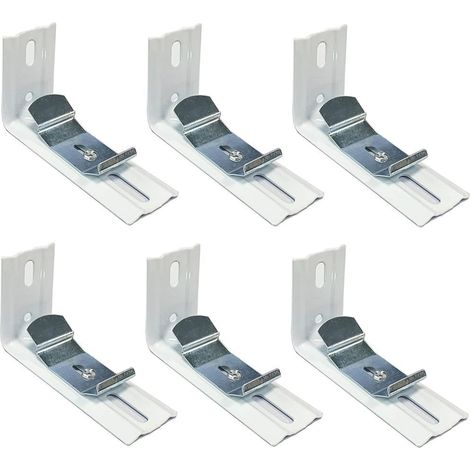 Ensemble de 2 supports de fixation et accessoires pour stores vénitiens verticaux, en stock. Supports de fixation latéraux et supérieurs pour stores verticaux. (1/5)