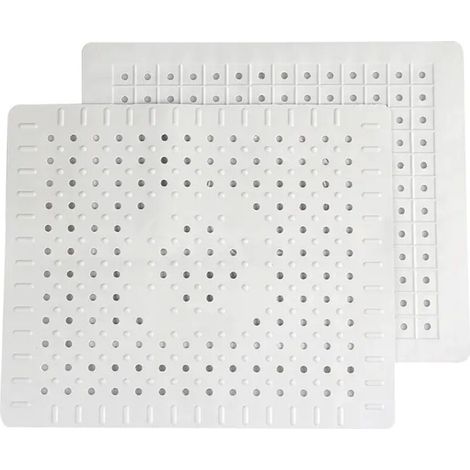 Lot de 2 tapis de protection pour évier de cuisine en caoutchouc antidérapant durable, facile à nettoyer et à couper soi-même (1/5)
