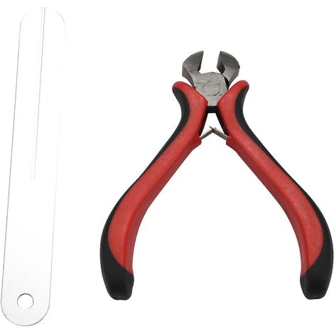Kit d'extracteur de frettes de guitare avec plaque de protection en acier, pince coupante et accessoires pour guitare (1/4)