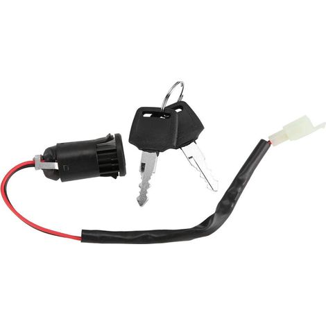 2 pièces Verrouillage et clé de contacteur d'allumage pour scooter électrique tricycle à vélo Allumage (1/5)