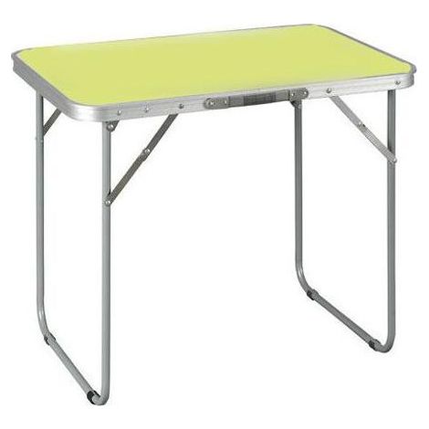 Amicasa Mesa de Picnic Plegable de Camping en Aluminio 80x60 Cm