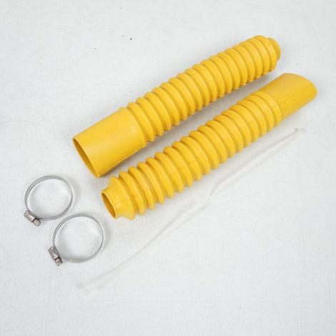 Paar Gabelschutzbälge Ø32mm 340mm gelb 3as racing für Motorrad (1/2)