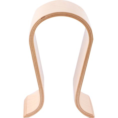 Porte-casque en bois pour bureau, support mural écouteurs, rangement organisateur de bureau design. (1/5)