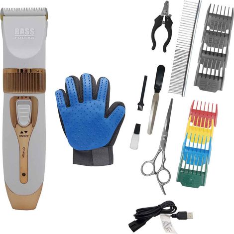 Cortapelos inalámbrico para perros con kit de accesorios, 5600 rpm (1/5)