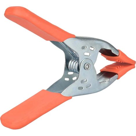 Pince bois métal orange, pour menuiserie, bricolage et maison (1/5)