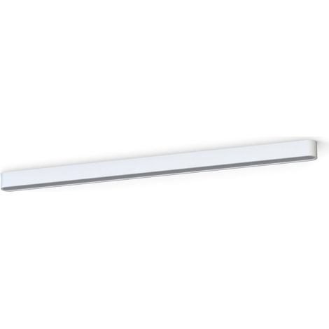 Deckenlampe Aluminium Weiß länglich 3000 K warmweiß 3200 lm Modern Deckenleuchte (1/4)