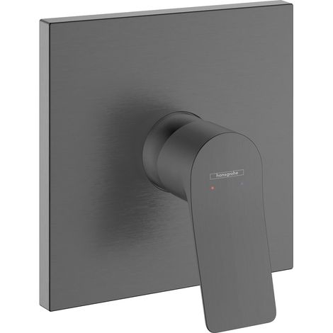 Hansgrohe Vivenis - Brausebatterie für Unterputzmontage, Chrom schwarz gebürstet 75615340