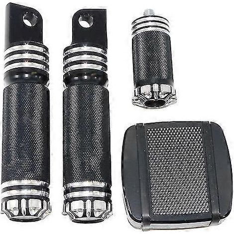 Motorrad-Bremspedalabdeckungen, Fußrasten, Schalthebelstützen für Harley Sportster 883, Dyna, Softail, Breakout, Custom Street, XG750 – Fußrasten-Set E (1/5)