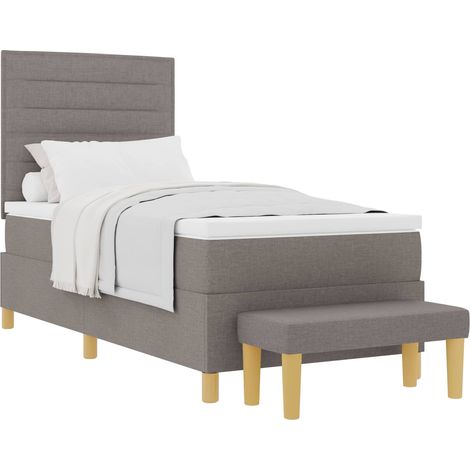 Maison Exclusive - Letto a molle con testiera Talpa 200 x 90 cm Tessuto (1/5)
