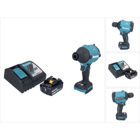 Makita DAS180RG1 Soplador de polvo sin cable 18V sin escobillas + 1x Batería 6.0Ah + Cargador
