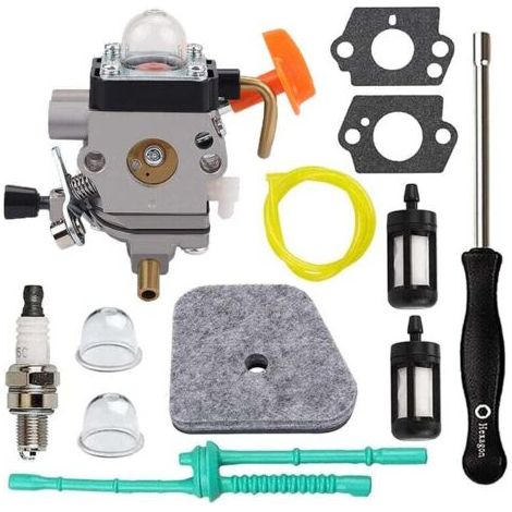 Carburateur FS90R pour Stihl FS110R FS130R FS100 KM130R FS130 FS90 KM90R KM90 FS110 KM110R HT100 HT101 avec outil de réglage et kit de réglage du dégagement de valve