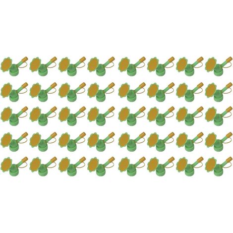 Lot de 50 bouteilles en plastique à tête buse d'arrosage forme tournesol pour plantes d'intérieur et d'extérieur - (1/5)