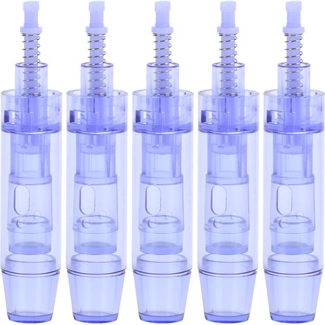 5pcs Cartouches Nano Aiguilles Rondes Microélectriques, Dispositif d’Extraction et d’Absorption Cutanée avec Capuchon (1/5)