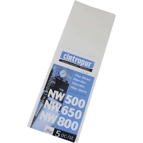 Manchettes filtrantes NW500 / NW650 / NW800 & NW50 / NW62 / NW75 - 25µ pour Cintropur
