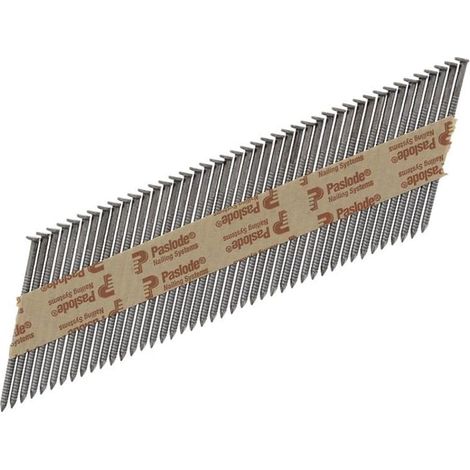 Paslode 3.1 x 75mm 350 Ring Nails Bright Finish Box of 2200 + 2 Fuel Cells PAS141226 (1/3)