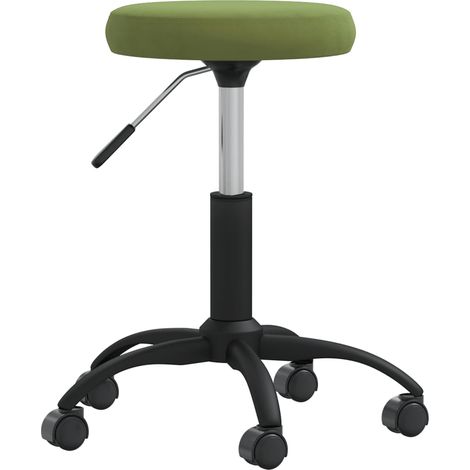 Massagehocker Samt Hellgrün