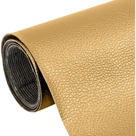 Écusson en cuir autocollant 50 x 137 cm Jaune clair (1/5)