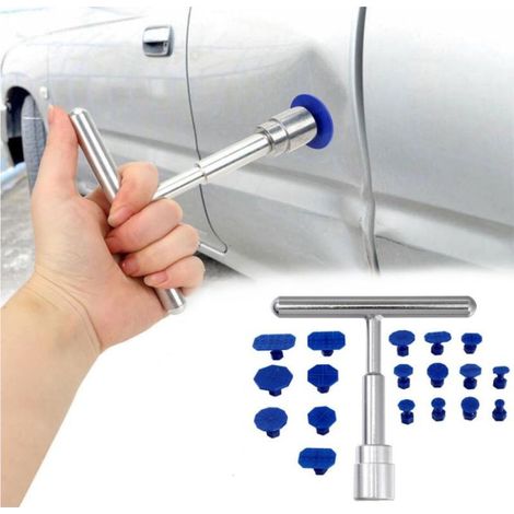 Outil Réparation de Debosselage,19pcs Kit Débosselage Ventouse,Kit Retrait Dent Enlèvement,Kit Debosselage Sans Peinture,Outils de Réparation Carrosserie,Kit Réparation Bosses Voiture,Dent Repair (1/5)