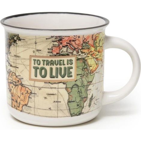 Taza (tasse mazagran) - LEGAMI - CUP0046 - Porcelana New Bone China - 350 ml - Utilizable en microondas (1/3)
