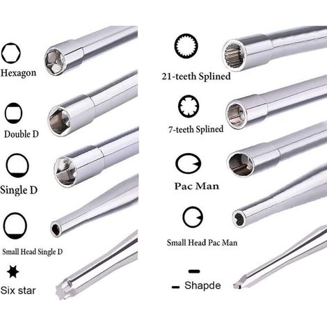 Hippotech 10 pcs Outil de réglage du carburateur Kit de tournevis pour carburateur à 2 cycles commun Réglage du petit carburateur Moteur Réglage de l'outil de réglage (1/4)