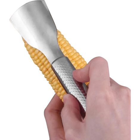Extracteur d'épi de maïs, Éplucheur d'épi de maïs,Battacheuse à maïs en acier inoxydable Outil pour enlever les grains de maïs, gadget de cuisine, séparateur de (1/5)
