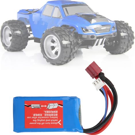 Batterie 7,4 V 1500 mAh pour véhicules télécommandés WLtoys A959-B, A969-B, A979-B et K929-B. (1/4)