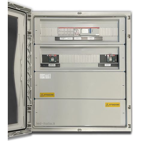 Panel trifásico CA LED Italia 50kW 100A 400V IP66 96M Diferencial ajustable SPI CEI 0-21 (1/3)