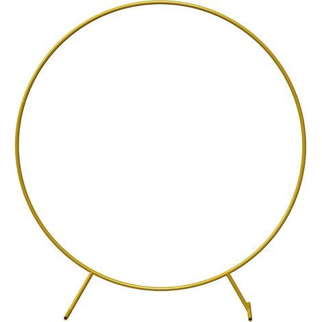 Arche de ballons en métal Kit d'arche de ballons en or Arche de ballons ronds pour anniversaire, décoration de mariage 1.8M (1/5)